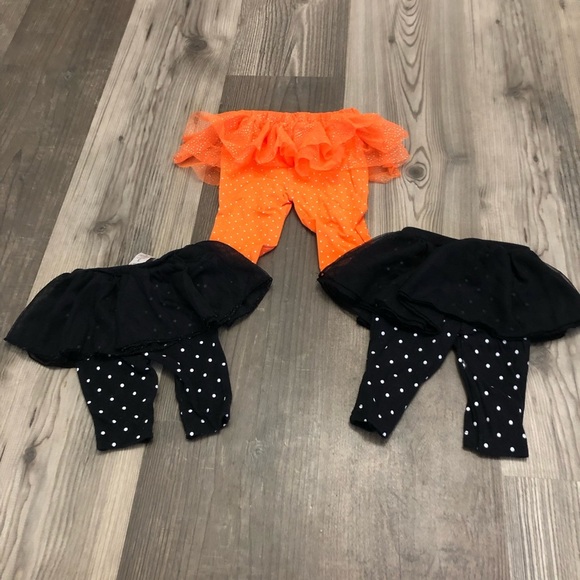 Girls Halloween Tutu Leggings Bundle 3 Months‎ - Picture 6 of 6